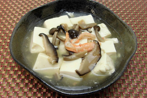 カニと豆腐のあんかけスープ